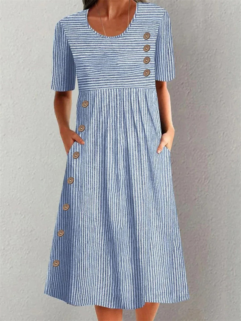 Amelia | Striped Summer Dress