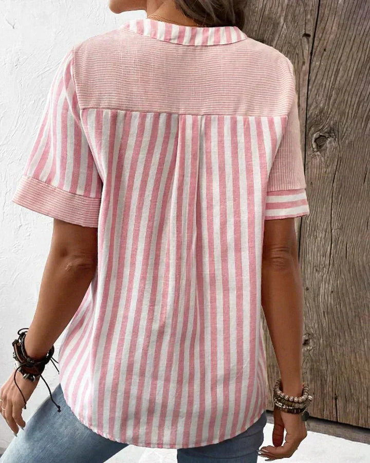 Peyton | Soft Striped Blouse