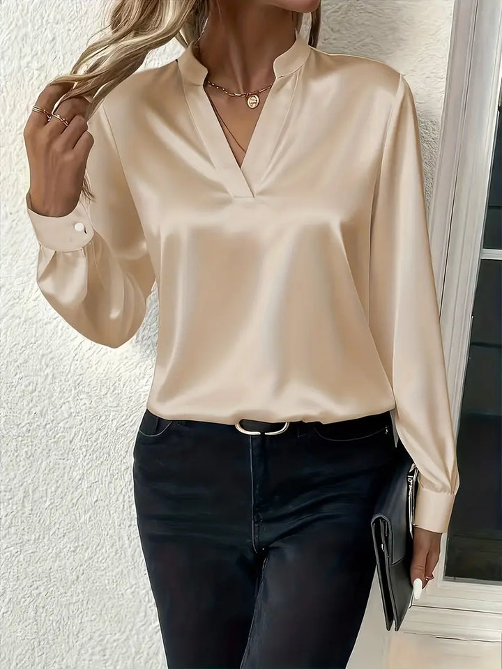SOPHIA | WRINKLE-RESISTANT V-NECK BLOUSE