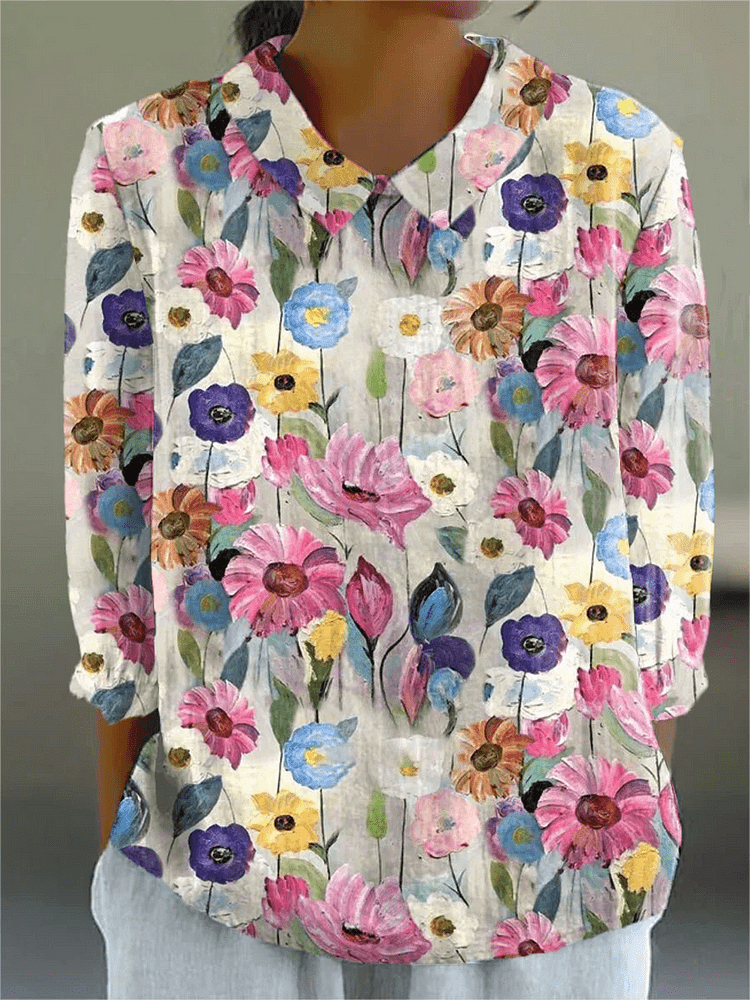 Zoey | Artistic Floral Top