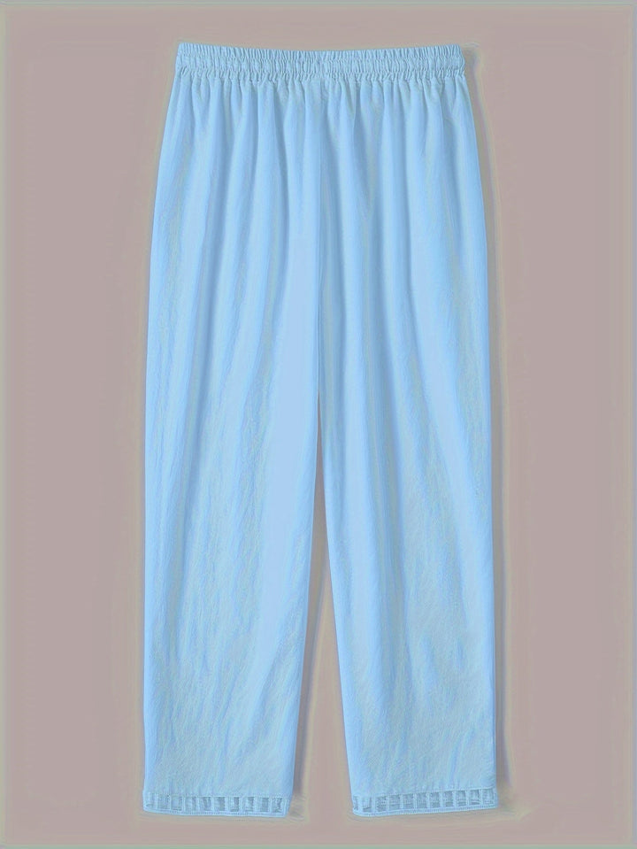 Sloane – Relaxed Contrast Trim Cropped Pants