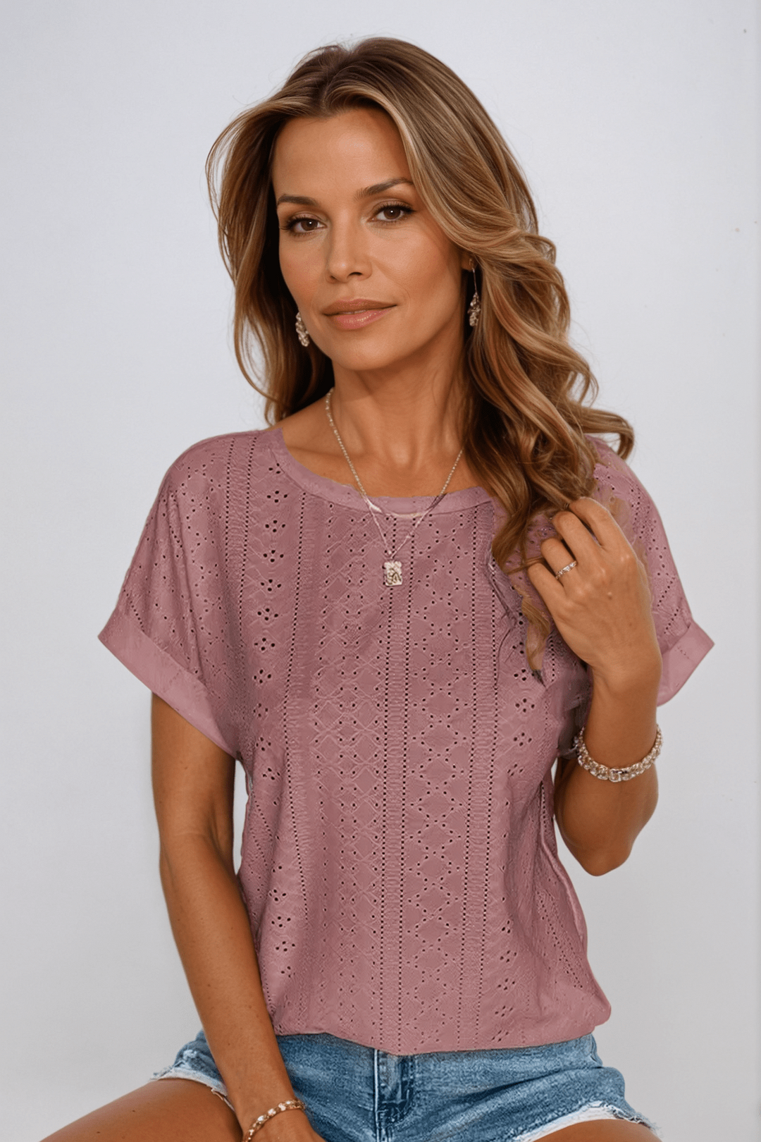 Claire | Oceanview Eyelet Top