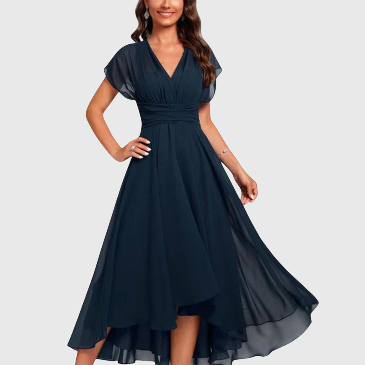 Addison | V-Neck A-Line Dress