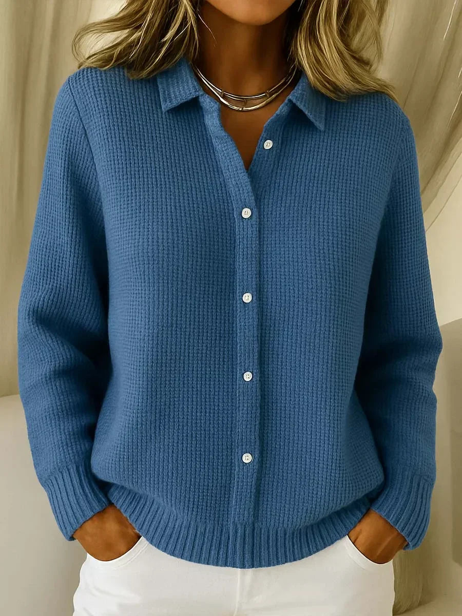 Harper – Textured Knit Button Cardigan