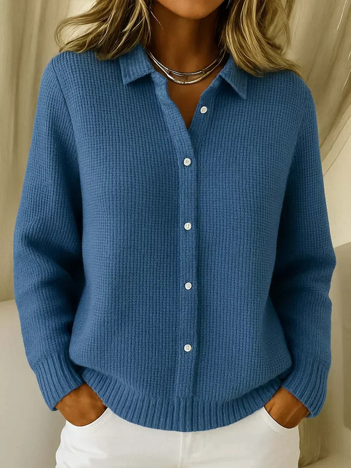Harper – Textured Knit Button Cardigan