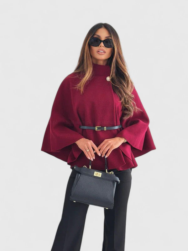 SANDRA | BELTED BUTTERFLY-SLEEVE JACKET