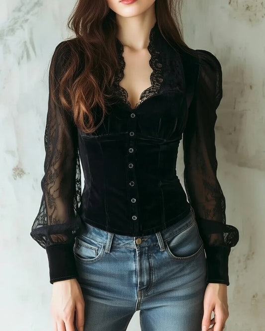 Anna Midnight Blouse