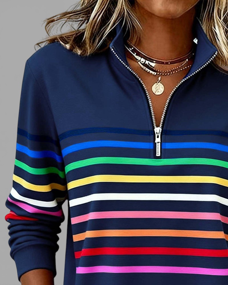 Cassie | Elegant Half-Zip Sweatshirt