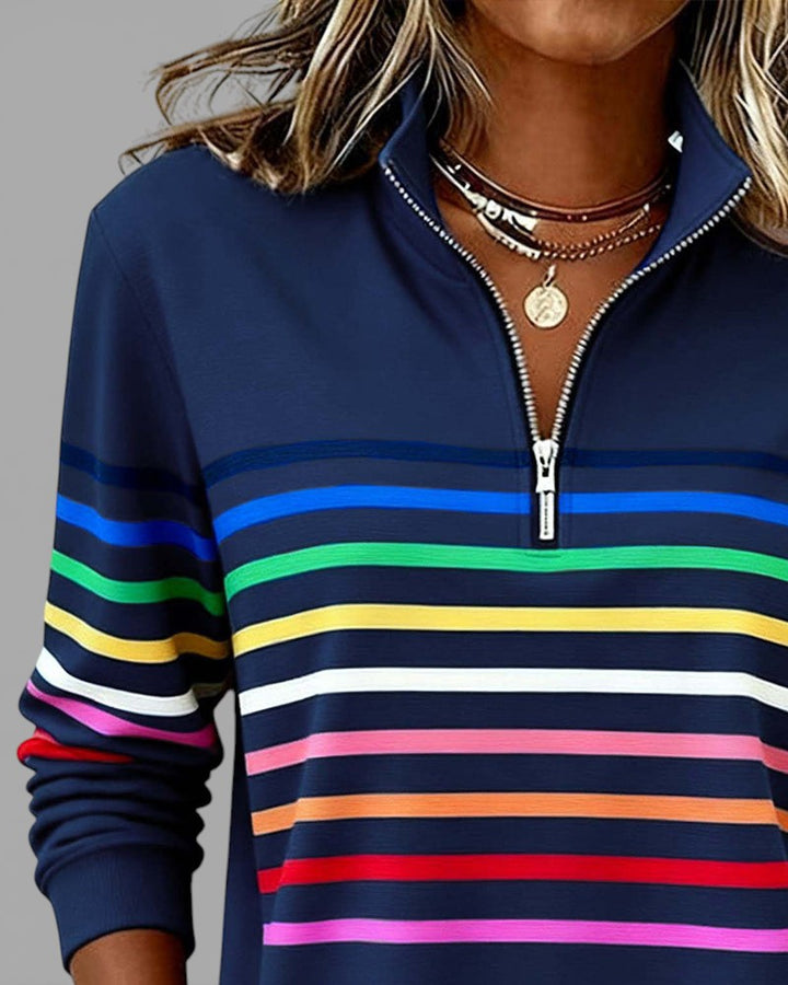 Cassie | Elegant Half-Zip Sweatshirt