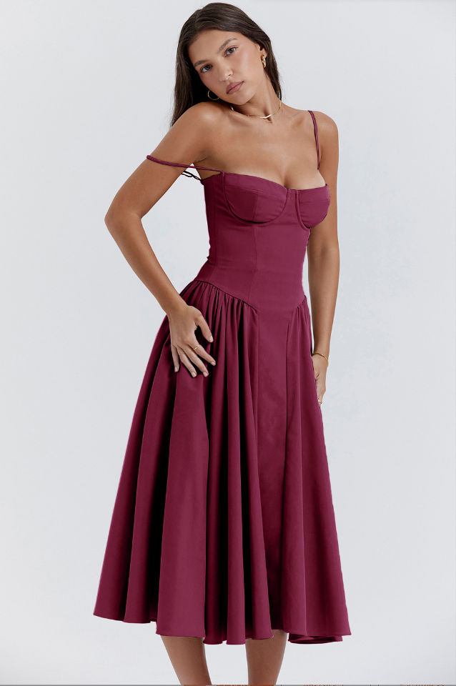 BRIALLEN | STRUCTURED A-LINE DRESS