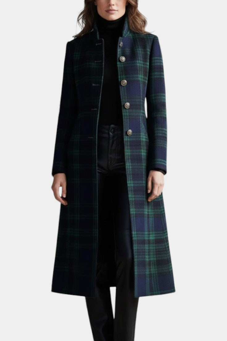 HAYDEN | STRUCTURED PLAID COAT