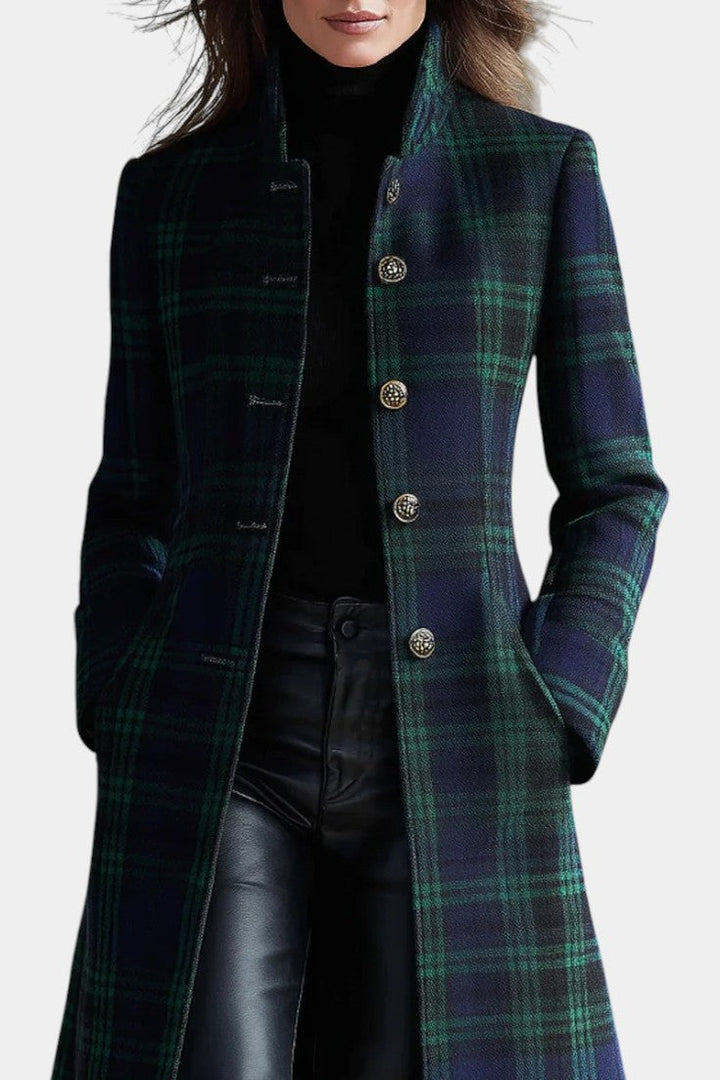 HAYDEN | STRUCTURED PLAID COAT