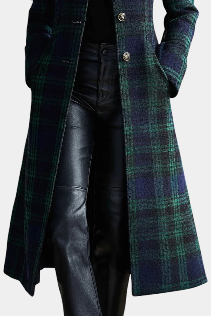 HAYDEN | STRUCTURED PLAID COAT