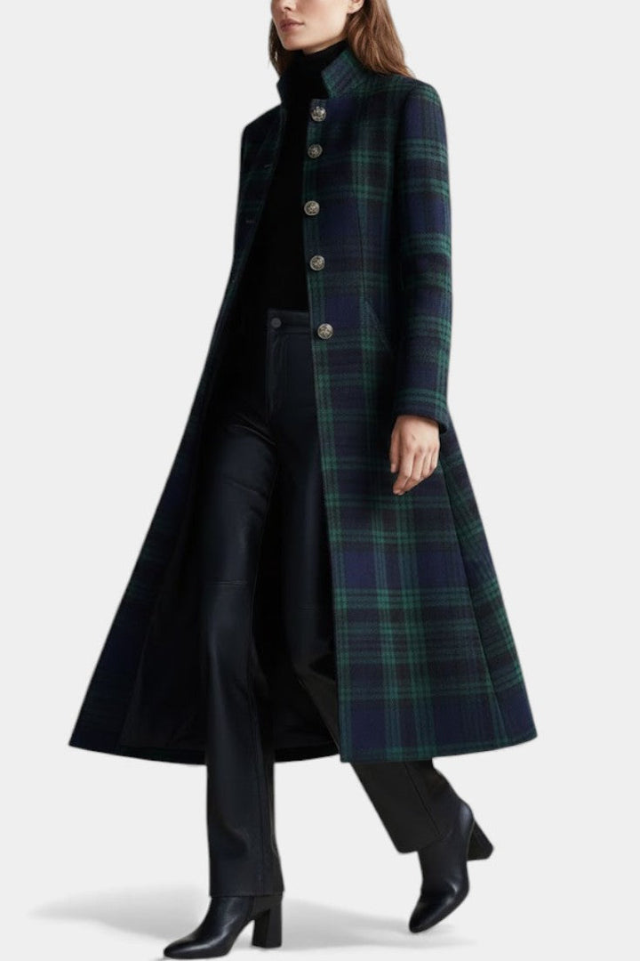 HAYDEN | STRUCTURED PLAID COAT