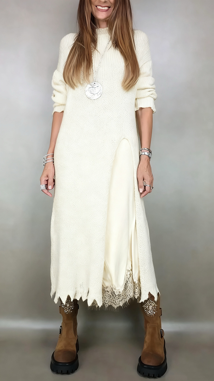 LAUREN | LAYERED KNIT DRESS