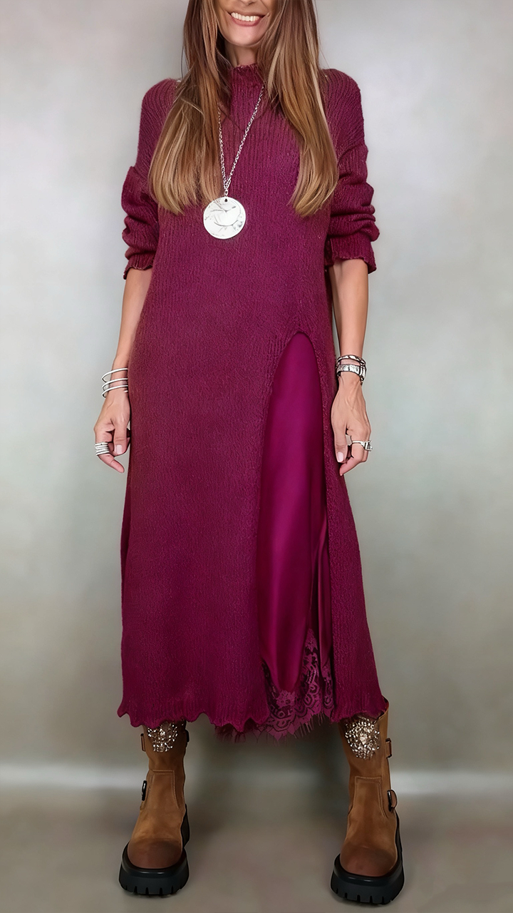LAUREN | LAYERED KNIT DRESS