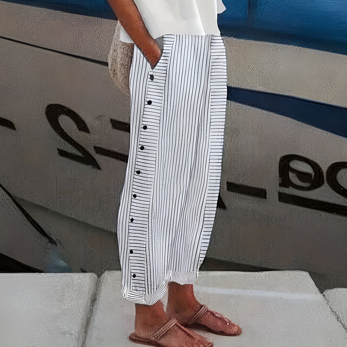 Ariel | Stylish Summer Striped Pants
