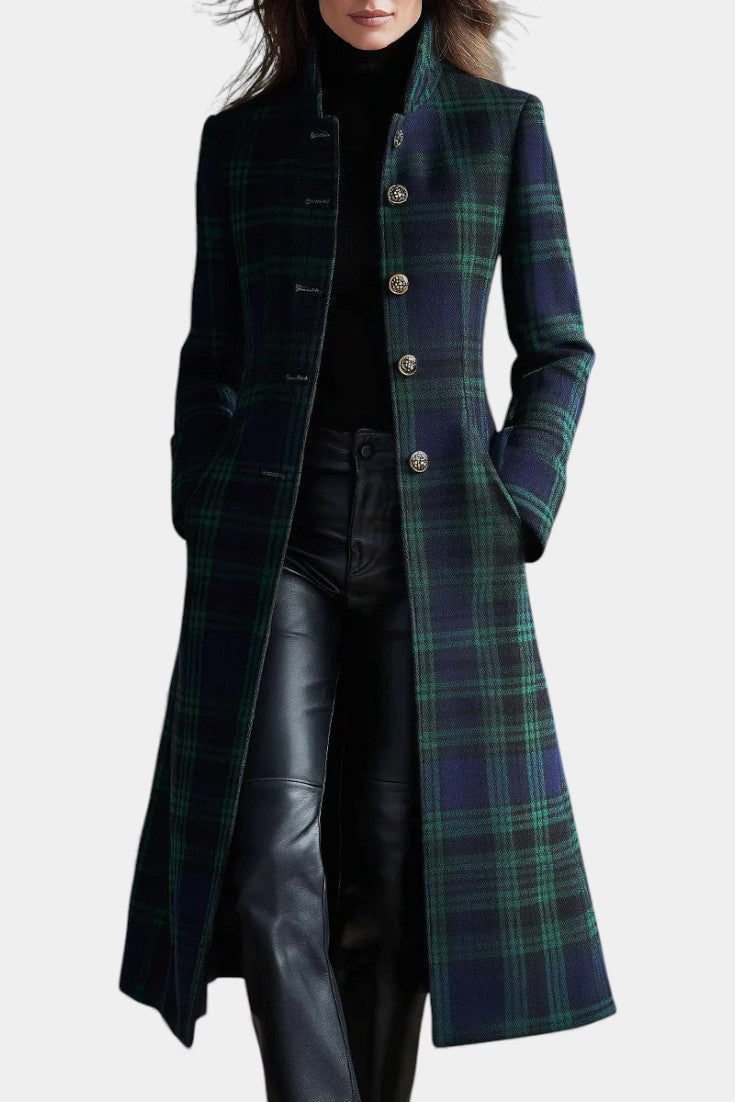 HAYDEN | STRUCTURED PLAID COAT