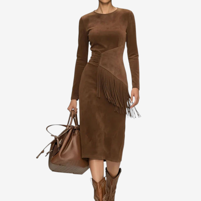 NICOLE | ASYMMETRIC SIDE-TIE DRESS