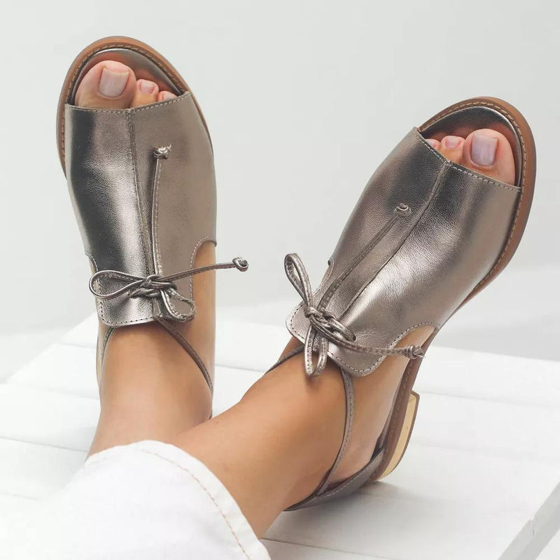 Nora – STRAP-STYLE LEATHER SANDALS