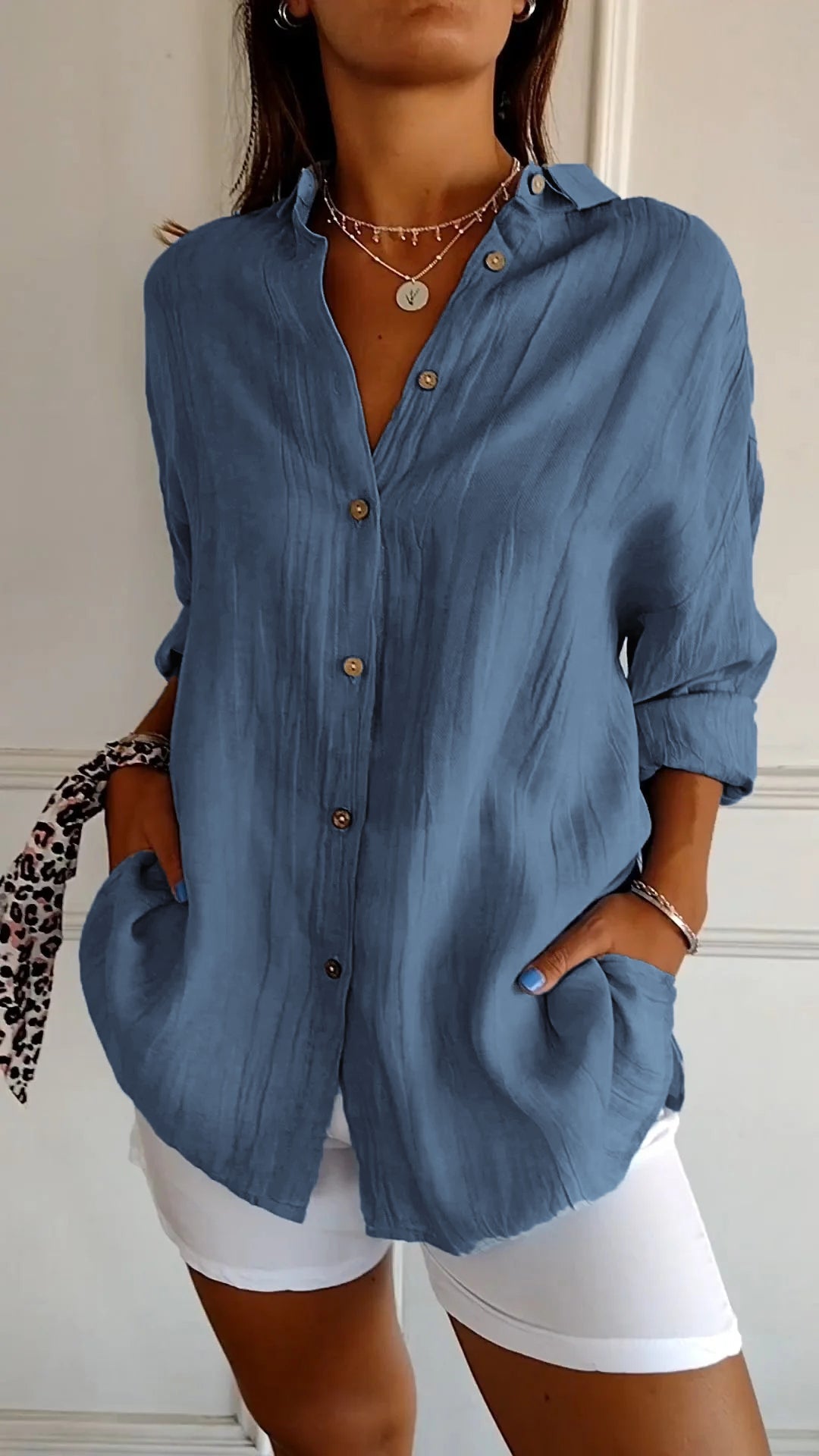 Avery | Elegant Shirt with Pleated Style