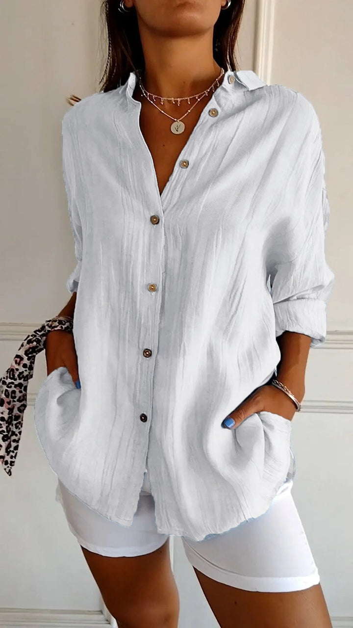 Avery | Elegant Shirt with Pleated Style