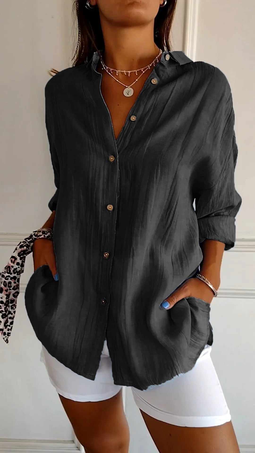 Avery | Elegant Shirt with Pleated Style