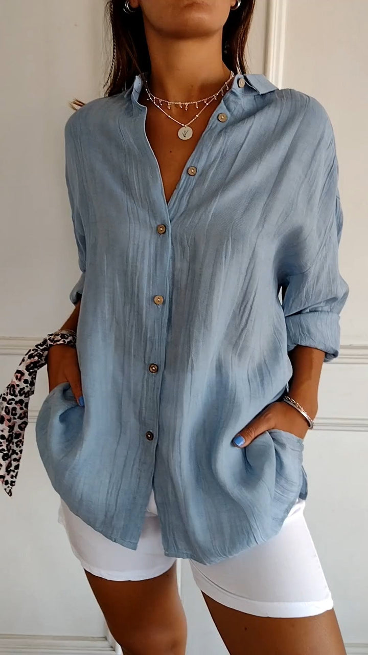 Avery | Elegant Shirt with Pleated Style