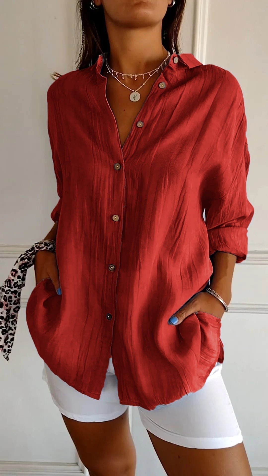 Avery | Elegant Shirt with Pleated Style