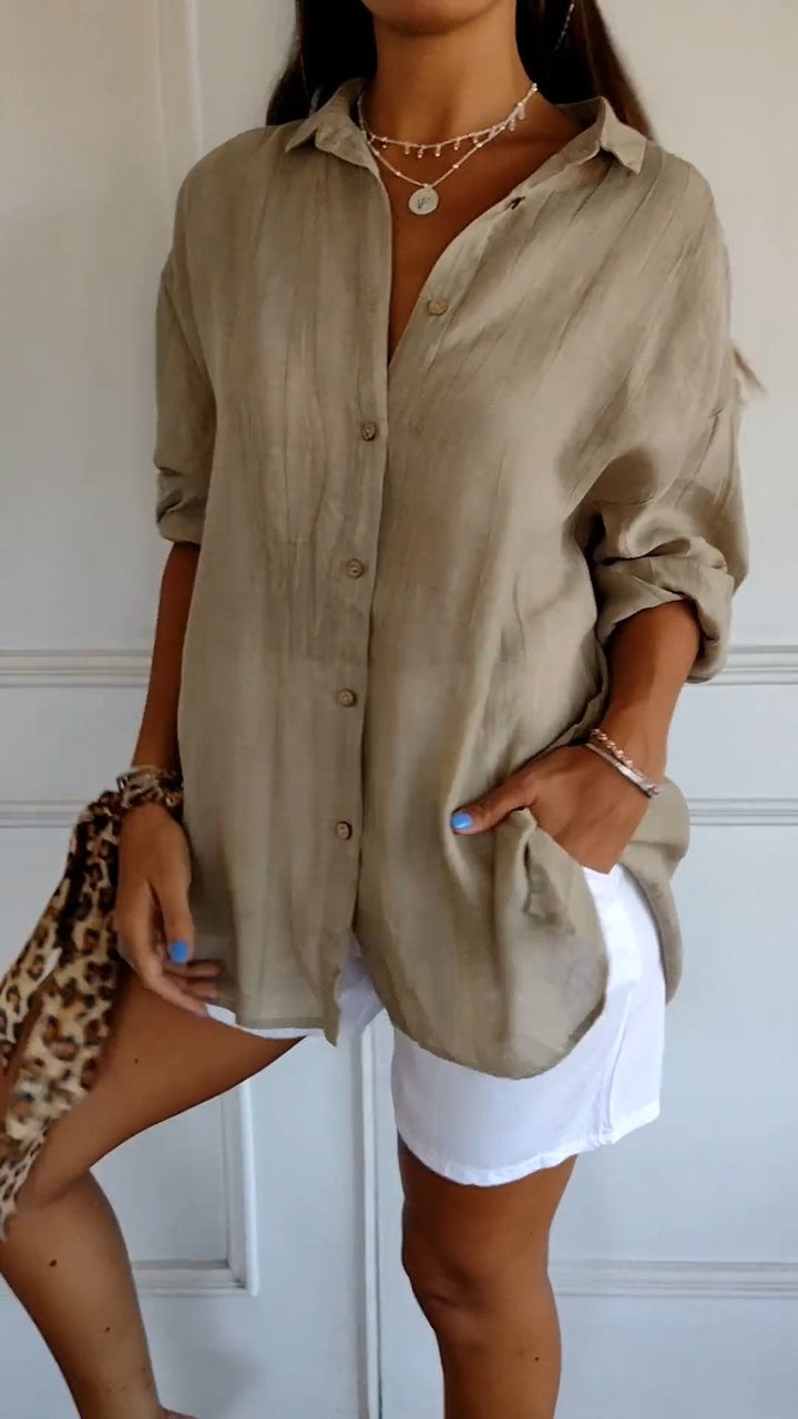 Avery | Elegant Shirt with Pleated Style