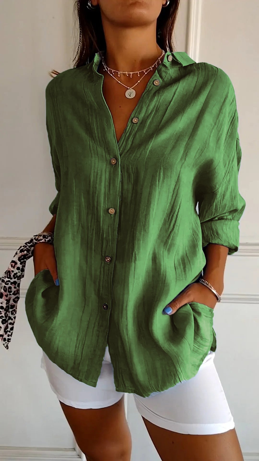 Avery | Elegant Shirt with Pleated Style