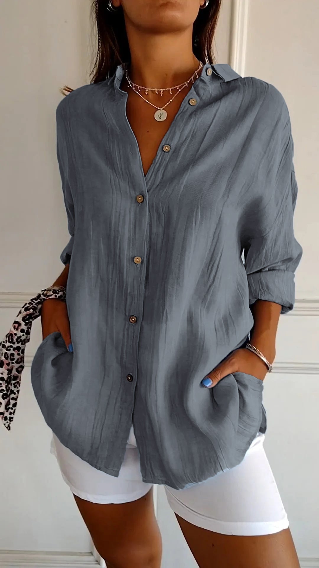 Avery | Elegant Shirt with Pleated Style