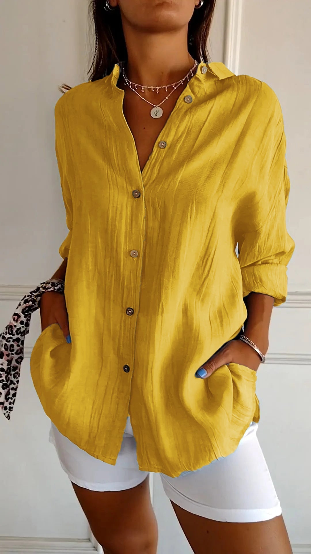 Avery | Elegant Shirt with Pleated Style
