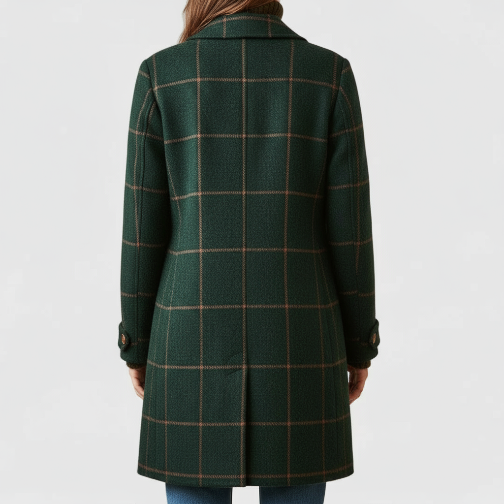 Hazel™ | Vintage Style Check Coat