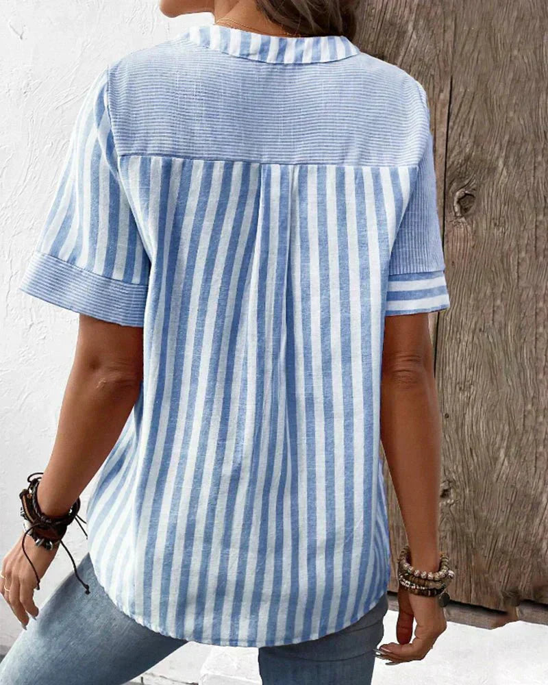 Peyton | Soft Striped Blouse