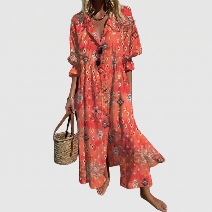 Olivia | Elegant Bohemian Maxi Dress
