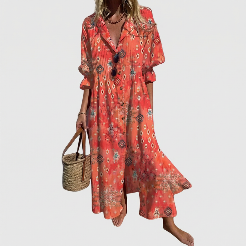 Olivia | Elegant Bohemian Maxi Dress