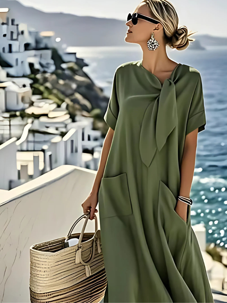 Sienna Elegant Dress with Pockets