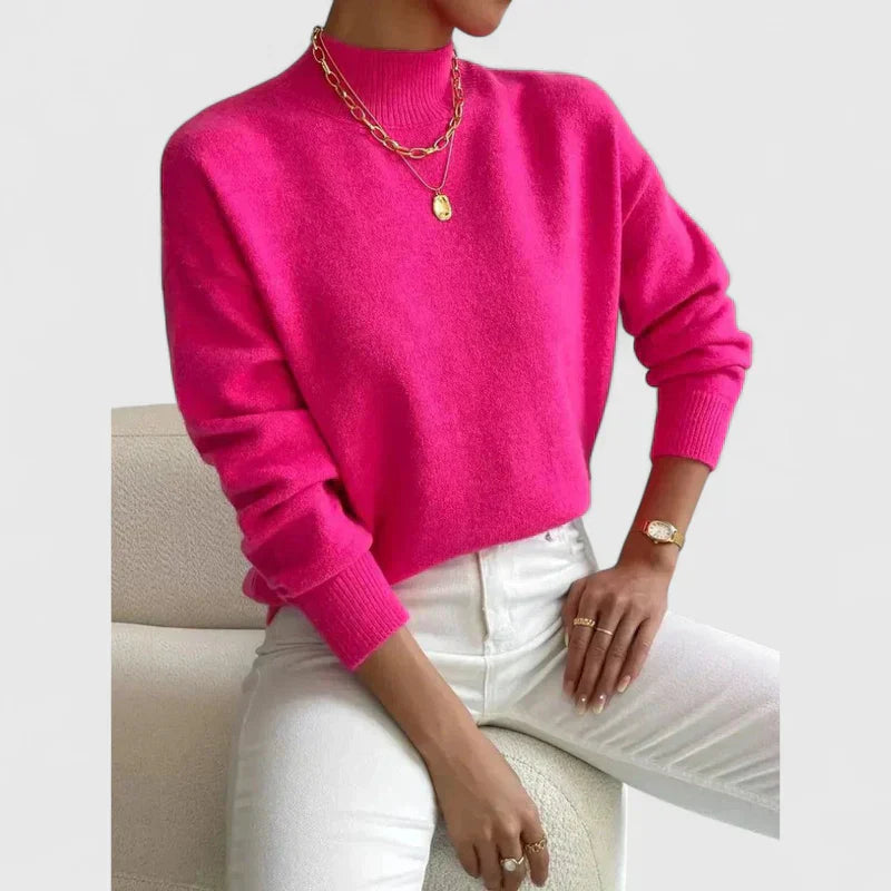 Isla | Cozy Pink Knit Sweater