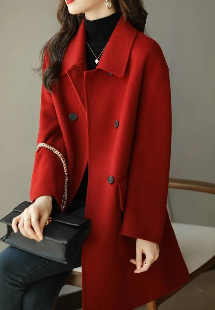 Elisa - Wool Winter Coat for Women