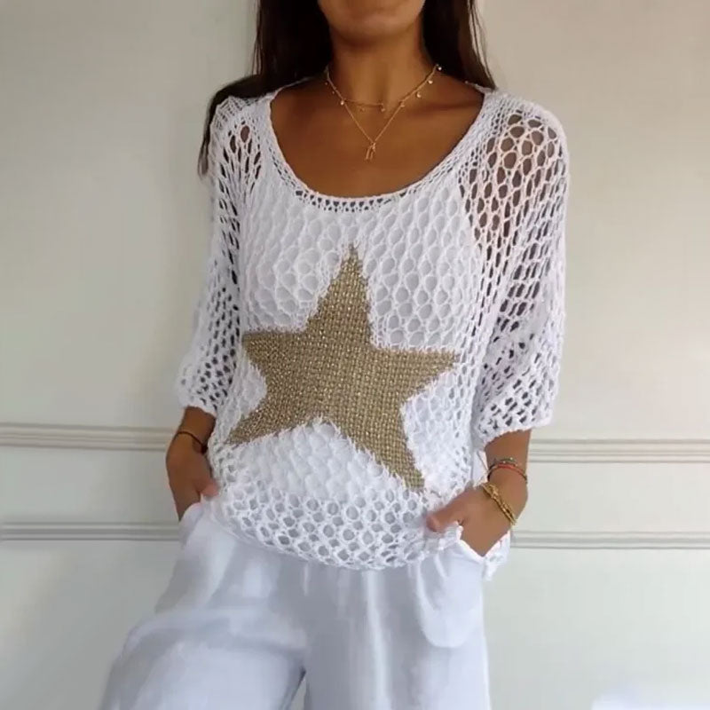 Juliette | Starry Knit Top