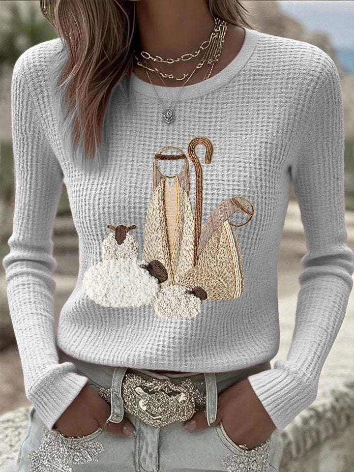 Lucy Christmas Jesus Nativity Tops