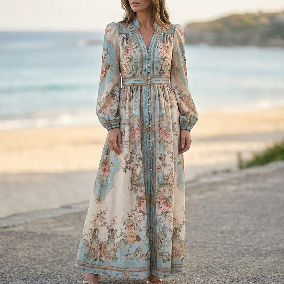 Anna Grace - Floral Maxi Dress